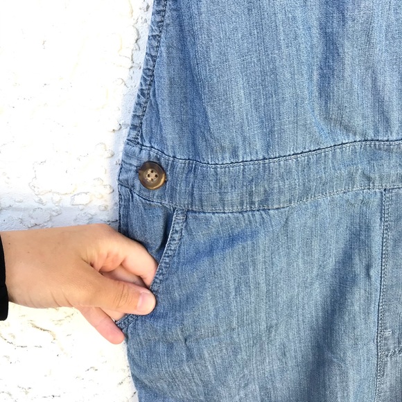 Hollister Chambray Short Overall | Lightweight Overall Shorts - Picture 4 of 12